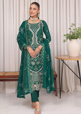 Jahanara By Soghat Creation Embroidered Chiffon 3 Piece Unstitched Suit SC25JF SJ-08